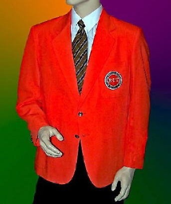 orange blazer